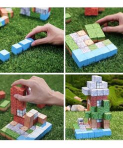 Alternative view of Set de constructie magnetic cu 103 de piese, 3 ani+, Minecraft