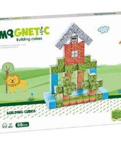Set de constructie magnetic cu 88 de piese, 3 ani+, Minecraft