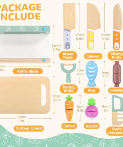 Alternative view of Set de gatit din lemn cu 11 accesorii pentru copii, 3 ANI