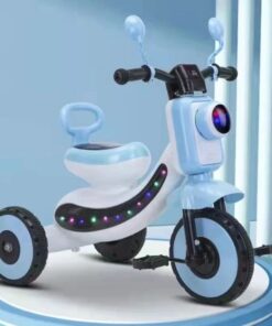Alternative view of Tricicleta cu lumini, sunete, Ajustabila, 1-7 ani, Albastru