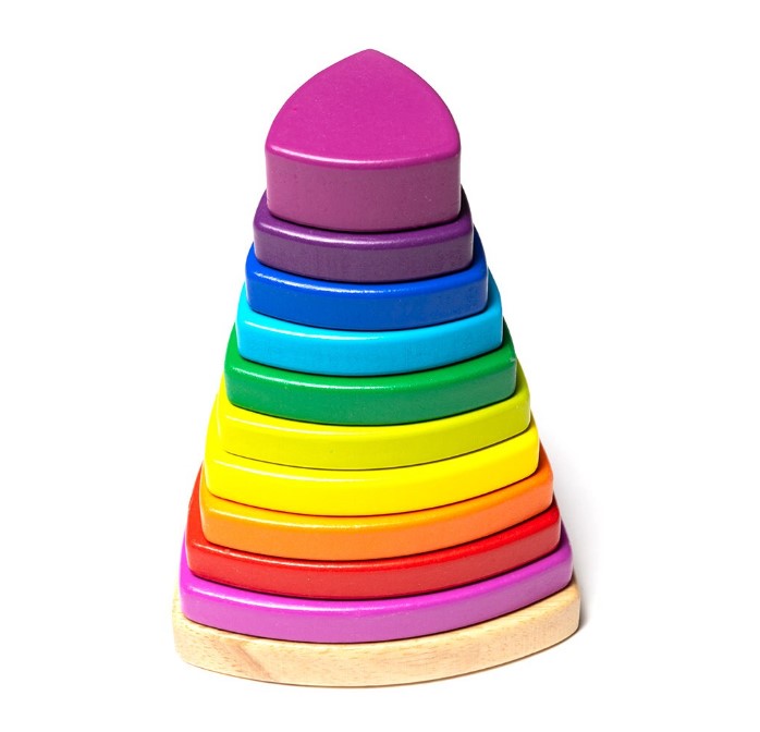 Turn piramida, puzzle senzorial, 15 cm