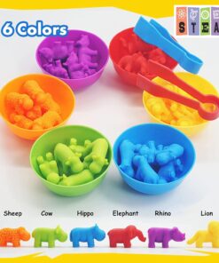 Alternative view of Joc creativ Montessori, sortare cu animale , 36 piese, 3 ani