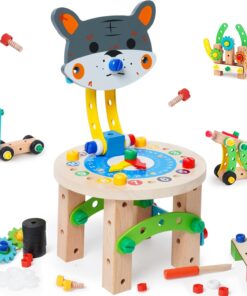 Banc de lucru din lemn, Scaun- Catelus, 3 ani +