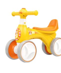 Alternative view of Bicicleta fara pedale cu 4 roti cu lumini, sunete, Baloane de sapun, 1-3 ani, Galben