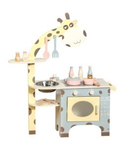 Bucatarie din lemn cu accesorii, 74 cm, Girafa
