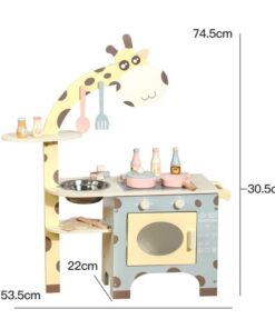 Alternative view of Bucatarie din lemn cu accesorii, 74 cm, Girafa