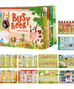 Carte cu stickere reutilizabile, Busy Book, Animale domestice, 3ani+