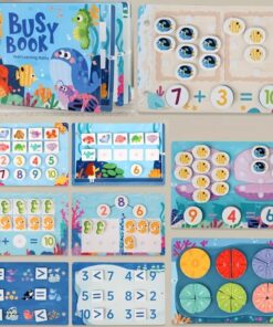 Alternative view of Carte cu stickere reutilizabile, Busy Book, Animale marine, 3ani+