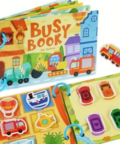 Alternative view of Carte cu stickere reutilizabile, Busy Book, Vehicule, 3ani+
