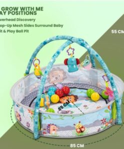 Alternative view of Centru activitati bebelusi, Salteluta cu piscina, arcada si 15 bile, Albastru, 0 luni+