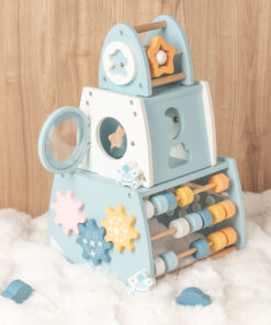 Alternative view of Centru de activitati din lemn- Jucarie educativa bebelusi,18 luni+