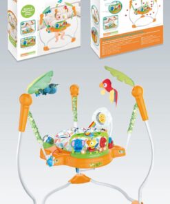 Alternative view of Centru de activitati pentru bebelusi, Jumper interactiv, 6 LUNI+, ajustabil pe inaltime, scaun rotativ 360°, Tropical