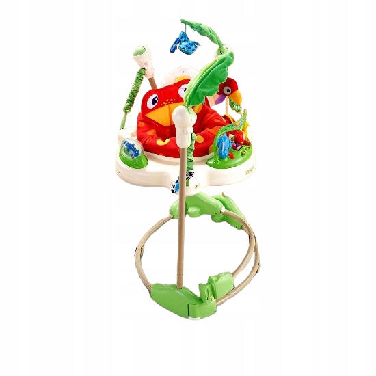 Centru de activitati pentru bebelusi, Jumper interactiv, 6 LUNI+, ajustabil pe inaltime, scaun rotativ 360°, Tropical - imagine 9