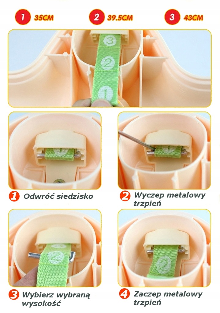Centru de activitati pentru bebelusi, Jumper interactiv, 6 LUNI+, ajustabil pe inaltime, scaun rotativ 360°, Tropical - imagine 3