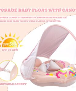 Colac multifunctional cu parasolar si centuri, 2-6 ani, Roz