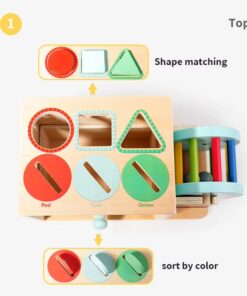 Alternative view of Cutia permanentei, joc multifunctional de Sortare forme si culori