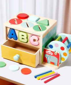 Cutia permanentei, joc multifunctional de Sortare forme si culori