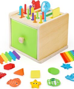 Cutia permanentei, joc multifunctional de sortare, 18 luni+