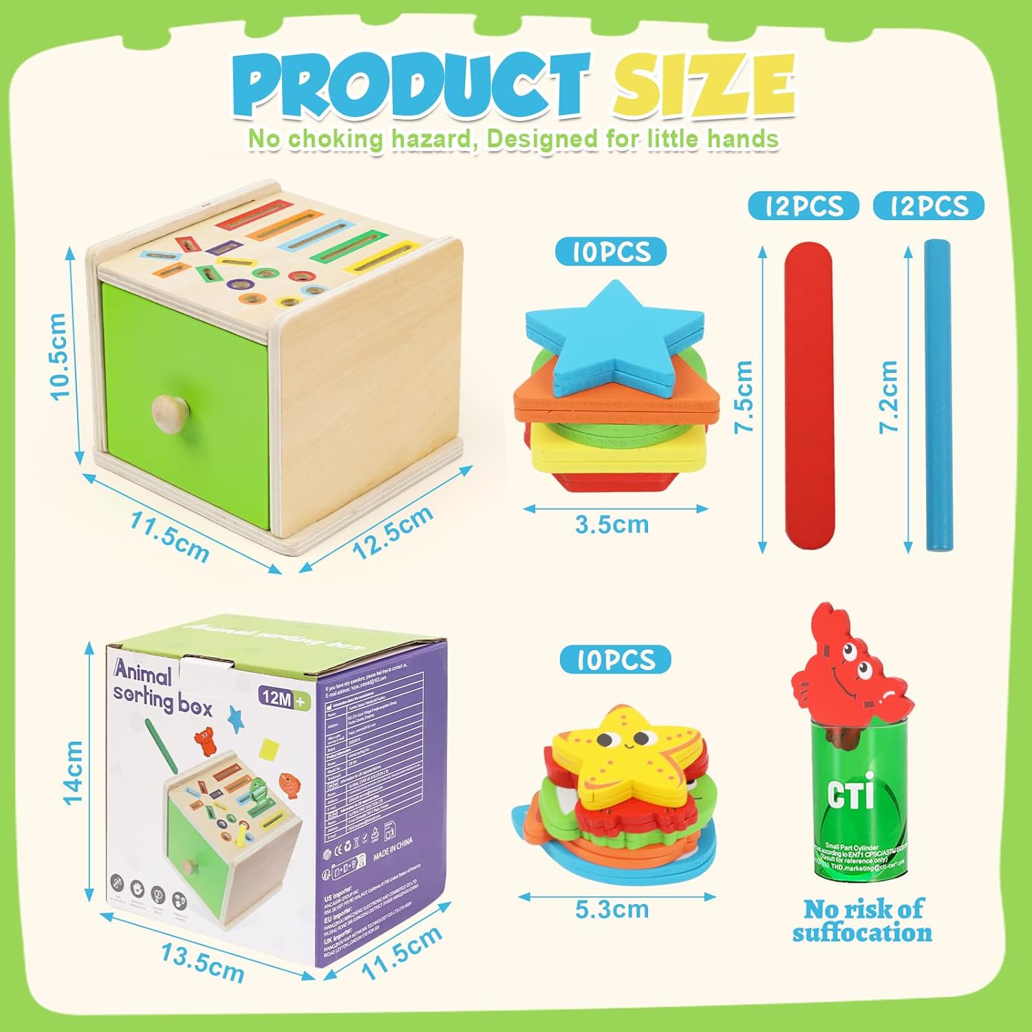 Cutia permanentei, joc multifunctional de sortare, 18 luni+ - imagine 5