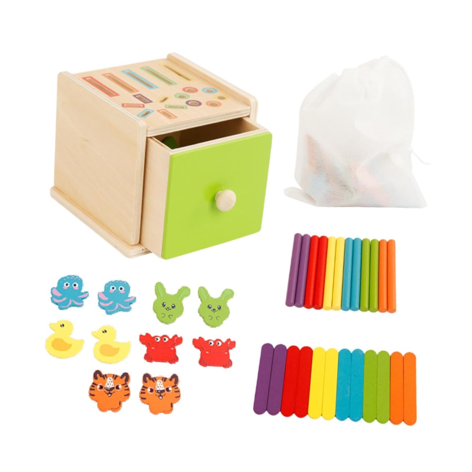 Cutia permanentei, joc multifunctional de sortare, 18 luni+ - imagine 13