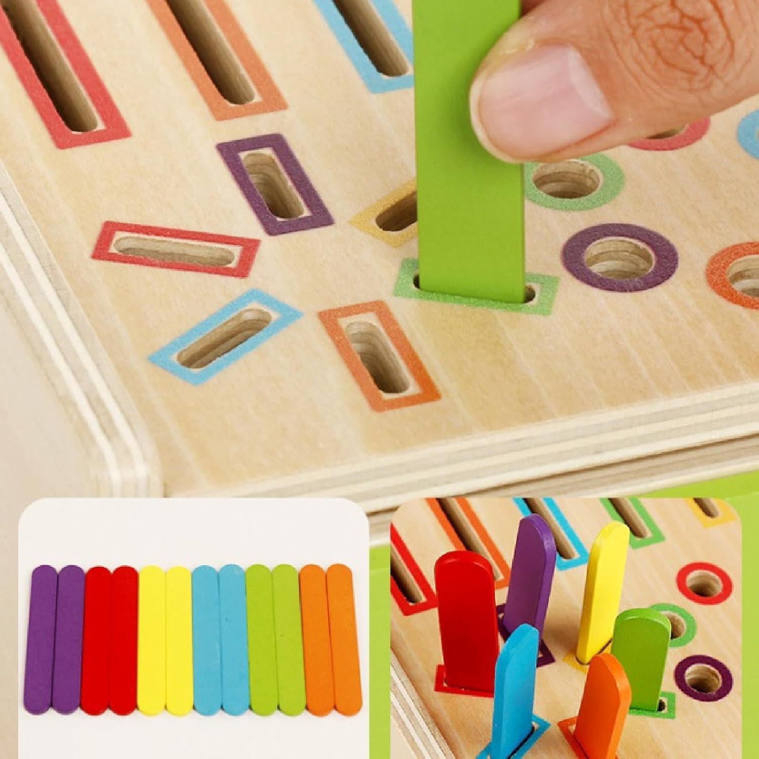 Cutia permanentei, joc multifunctional de sortare, 18 luni+ - imagine 8