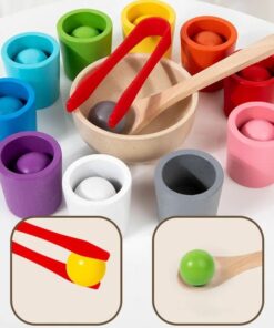 Alternative view of Joc de sortare și asociere  10 culori Montessori, 3 ani+