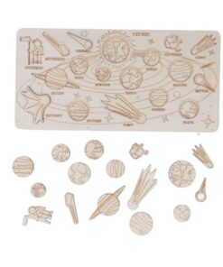 Joc educativ, puzzle Sistemul Solar, Natur