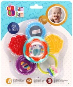 Jucarie bebe senzoriala si pentru dentitie - Floare