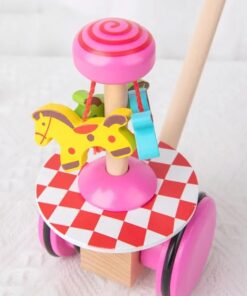 Jucarie de impins ajustabila, Roz, 18 luni+