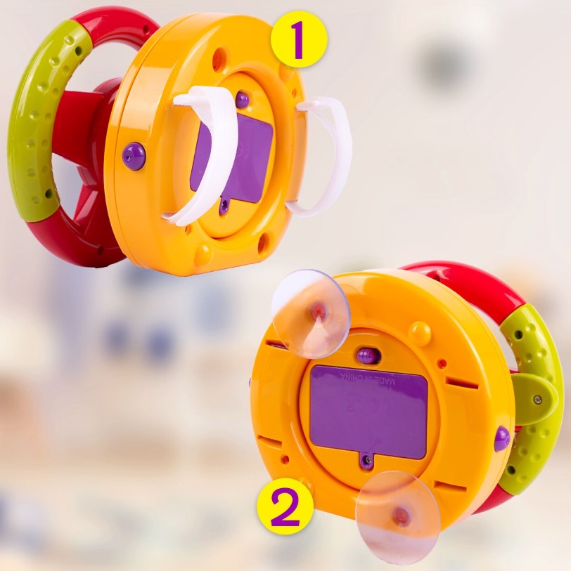 Jucarie interactiva 2 in 1 pentru bebelusi, Volan, 18 luni+ - imagine 5