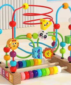 Alternative view of Labirint motricitate cu abac si cifre, Animale, 3 ani