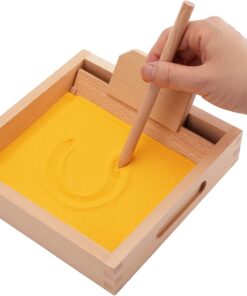 Material Montessori senzorial, Joc pentru exersarea scrisului, 2 ani+