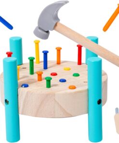 Alternative view of Mini Banc de lucru cu unelte si cuie, pentru copii, 3 ani