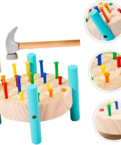 Mini Banc de lucru cu unelte si cuie, pentru copii, 3 ani