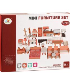 Alternative view of Set 36 piese mobilier casa de papusi, 3 ani
