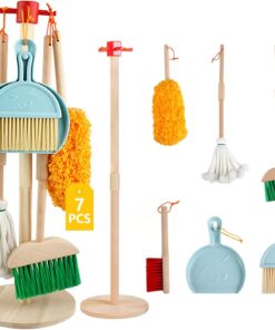 Set de curatenie pentru copii, din lemn, 6 PIESE, 3 ani