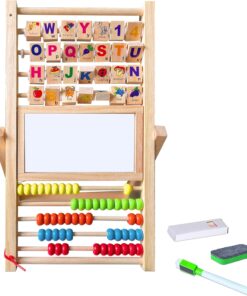 Tabla Multifunctionala de scris si desenat cu abac si alfabet