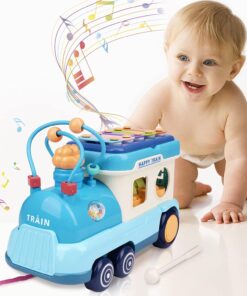 Alternative view of Jucarie interactiva cu sunete, Trenulet albastru, 18 luni+