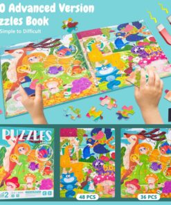 Alternative view of Set 2 Puzzle-uri magnetice din lemn, Printesa elfilor, 3 ani+