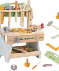 Banc de lucru cu unelte, pentru copii, 37 cm, 3 ani