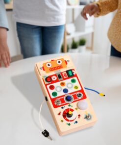 Alternative view of Busy Board electric din lemn cu activitati, Robot, Onshine, 3 ani+