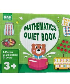 Carte cu stickere reutilizabile, Busy Book, Matematica, 3ani+