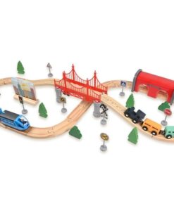 Circuit cu trenulet magnetic, 52 piese, 3 ani