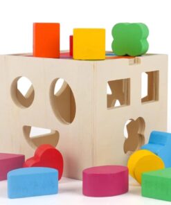 Alternative view of Cub Sortator De Forme Geometrice din lemn, + 2 ani