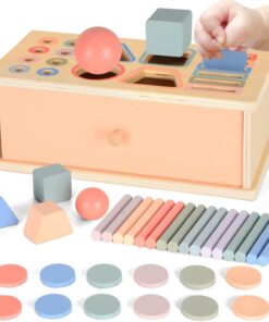 Cutia permanentei, joc multifunctional de sortare 4 IN 1, 18 luni