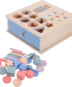 Alternative view of Cutia permanentei, joc multifunctional de sortare 4 IN 1, 18 luni+