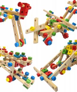 Joc STEM, Joc creativ de constructie cu suruburi, 3 ani+