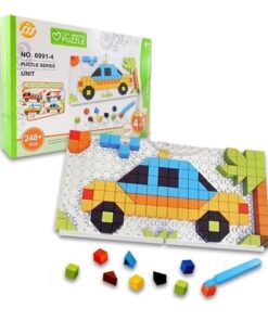Joc creativ Mozaic Pixel cu 248 piese, Vehicule, 4 ani+