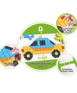 Alternative view of Joc creativ Mozaic Pixel cu 248 piese, Vehicule, 4 ani+