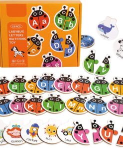 Joc de asociere - puzzle cu 52 de piese, Aflabet, 3 ani+